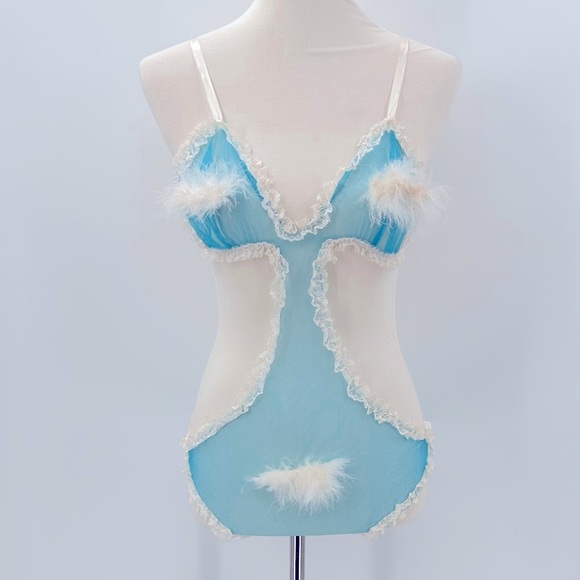 Vintage Other - Vintage 1950s Exotique of New York Feather Embellished Sexy Lingerie
